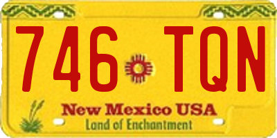 NM license plate 746TQN