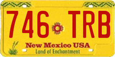 NM license plate 746TRB