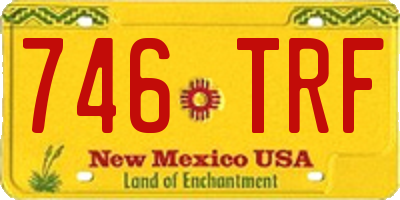 NM license plate 746TRF