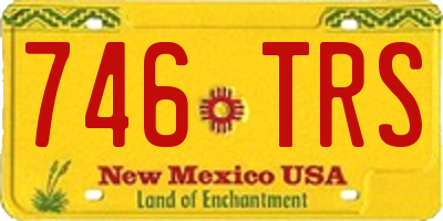 NM license plate 746TRS