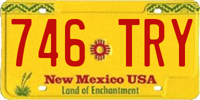 NM license plate 746TRY