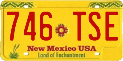 NM license plate 746TSE
