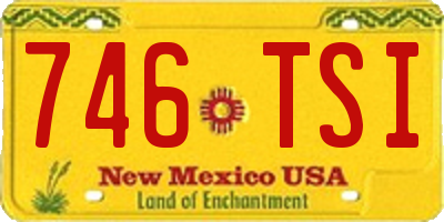 NM license plate 746TSI
