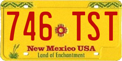 NM license plate 746TST