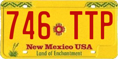NM license plate 746TTP