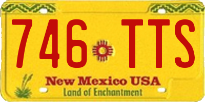 NM license plate 746TTS