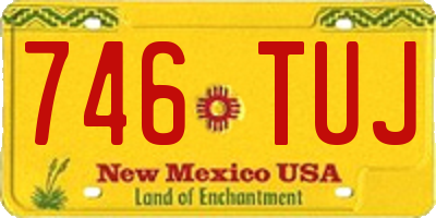 NM license plate 746TUJ