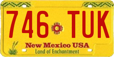 NM license plate 746TUK