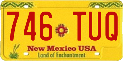 NM license plate 746TUQ