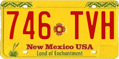 NM license plate 746TVH