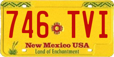 NM license plate 746TVI