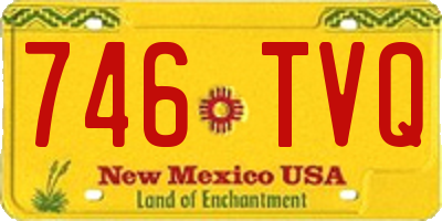 NM license plate 746TVQ