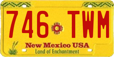 NM license plate 746TWM