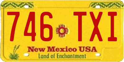 NM license plate 746TXI