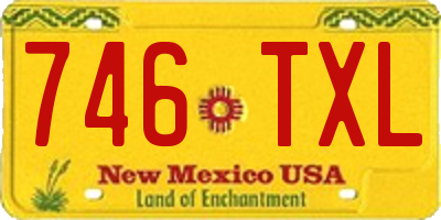 NM license plate 746TXL
