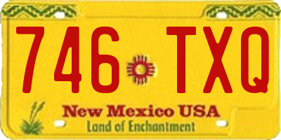 NM license plate 746TXQ