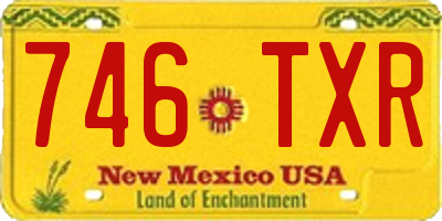 NM license plate 746TXR