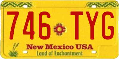 NM license plate 746TYG