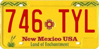 NM license plate 746TYL