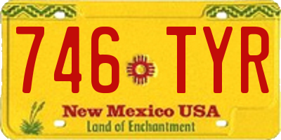 NM license plate 746TYR