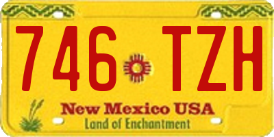 NM license plate 746TZH