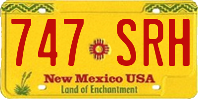 NM license plate 747SRH