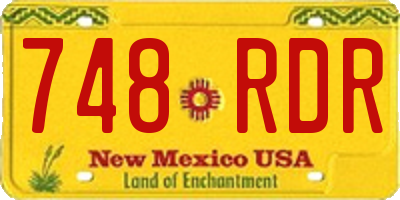 NM license plate 748RDR