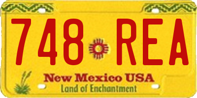 NM license plate 748REA