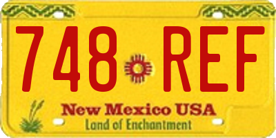 NM license plate 748REF