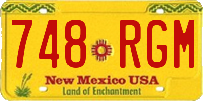 NM license plate 748RGM