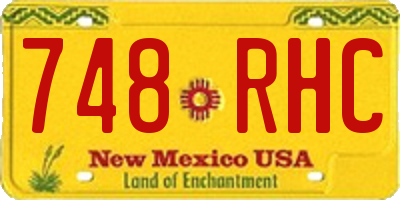 NM license plate 748RHC