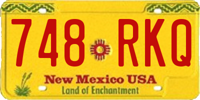 NM license plate 748RKQ