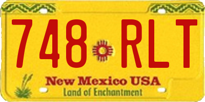 NM license plate 748RLT