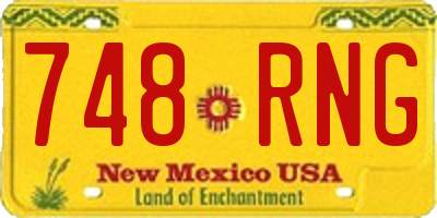 NM license plate 748RNG