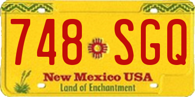 NM license plate 748SGQ
