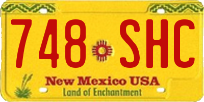 NM license plate 748SHC