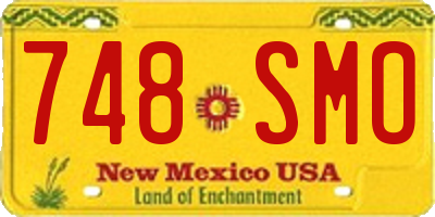 NM license plate 748SMO