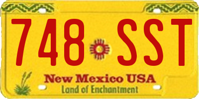NM license plate 748SST