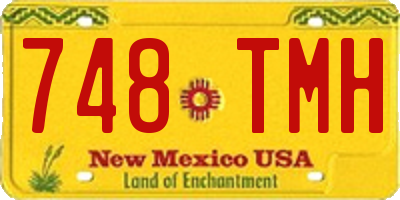 NM license plate 748TMH