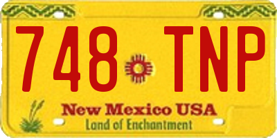 NM license plate 748TNP