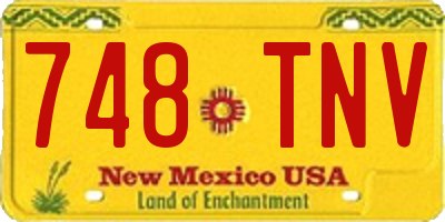 NM license plate 748TNV