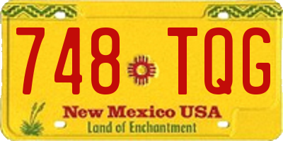 NM license plate 748TQG