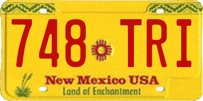 NM license plate 748TRI