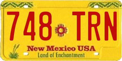 NM license plate 748TRN