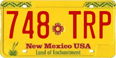 NM license plate 748TRP