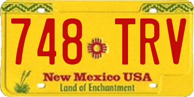 NM license plate 748TRV