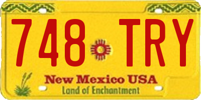 NM license plate 748TRY
