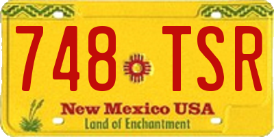 NM license plate 748TSR