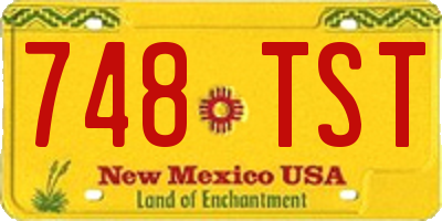NM license plate 748TST