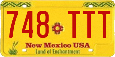 NM license plate 748TTT